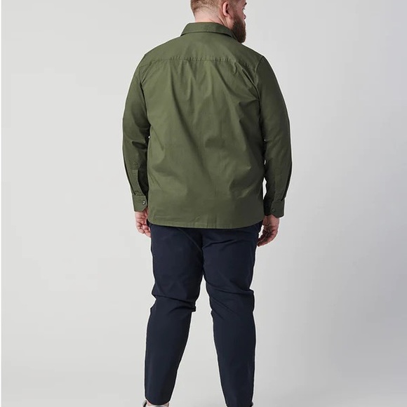 NWOT Good Counsel Olive Button Down Top Men’s 3XL L/S Shirt Long Sleeve - Picture 4 of 4